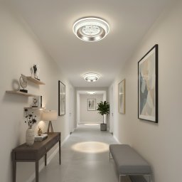 Lustra LED KALESO Petito 37W, 24,5 cm, 3 tipuri de lumina, alb
