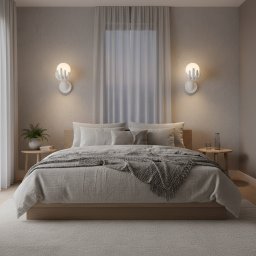 Aplica decorativa de perete MANO alba, 15x30 cm, 1xG9, sticla si rasina