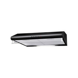 Hota Akpo, negru, Latime 600 mm, Adancime 500 mm, Inaltime 160 mm, Butoane de tip de control
