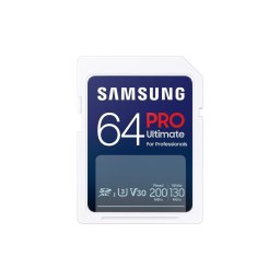 Card de memorie Samsung PRO Ultimate, 64GB, SDXC, UHS-I U3, V30
