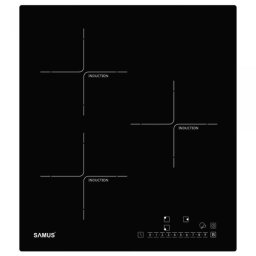 Plita incorporabila inductie Samus PSI-43BG1, sticla ceramica termorezistenta, 5800W putere totala Negru