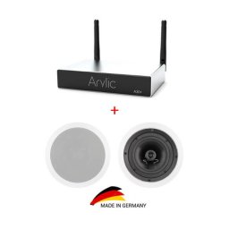 Pachet sonorizare stereo multiroom prin streaming cu ARYLIC A30+ si 2 boxe de tavan Inakustik Ambientone R1
