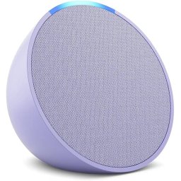 Amazon Echo Pop , cel mai mic difuzor Alexa, se potriveste in orice camera, Lavender Bloom