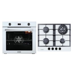 Pachet Cuptor incorporabil Samus SC626WGD9 + Plita PSG-64SG3 , 75 litri, Clasa A, 9 functii