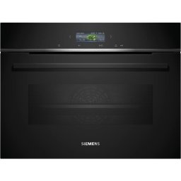Cuptor electric compact Siemens CB734G1B1 IQ700, Clasa A+, Curatare hidrolitica, catalitica, HomeConnect, CookControl Plus, Negru