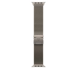 Apple Watch 49mm Loop: Natural Titanium Milanese Loop - Small