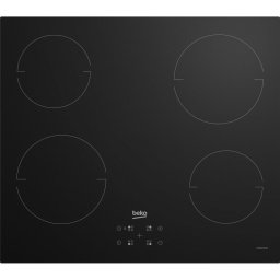 Plita cu Inductie Beko HII64401QT, 60 cm, 4 Zone, Touch Control, Booster, Pan Detection, Timer, Negru