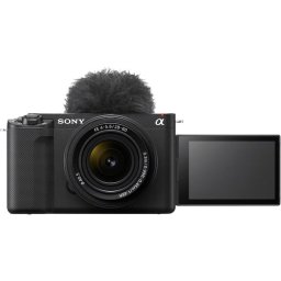 Camera foto Mirrorless Sony Alpha ZV-E1, Vlogging, Full Frame, 4K60p, 12.2MP + Obiectiv FE 28-60mm F/4-5.6, Negru