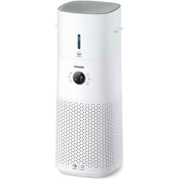 Purificator de aer combinat, Philips AC3737/10 Series 3000, purificare si umidificare a aerului, tehnologie HEPA, Alb