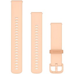 Curea ceas smartwatch Garmin, 20mm, Silicone, circumferinta 125-218 mm, Roz