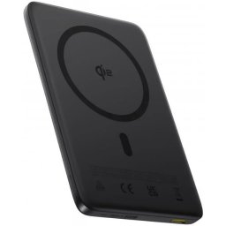 Baterie Externa Wireless Baseus PicoGo AM41, 10000mAh, 27W, PD + FQI, 1 x QI - 1 x USB-C, Neagra E0027201