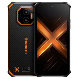 Telefon mobil HAMMER Energy X2, 6GB RAM, 128GB, 6.1" IPS, MediaTek Helio G81, Android 15, 50MP, 5000mAh, Dual SIM, 4G, Portocaliu