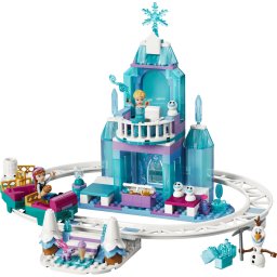 Jucarie LEGO® Disney Princess - Aventura cu sania pe sine la castelul de gheata al Elsei 43281, 216 piese, 4+ ani