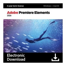 Licenta Software Adobe Premiere Elements 2026, 3 Ani, Windows, Mac OS, Electronic