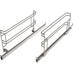 Suport complet de sine telescopice pe 1 nivel BOSCH 17007588, Pentru cuptoare de 45cm cu microunde si functie de piroliza, Max. 15kg