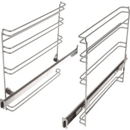 Suport complet de sine telescopice pe 1 nivel BOSCH 17007104, Pentru cuptorare cu microunde de 60cm, NU este comptabil cu functia de piroliza, Max. 15kg