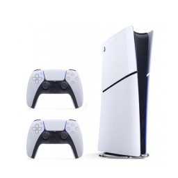 Consola Sony PlayStation 5 Digital Edition (PS5) Slim, SSD 825GB, 16GB GDDR6, 2 controllere, Alb