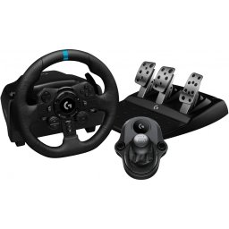 Volan cu pedale si schimbator de viteze Logitech G923 Bundle pentru Xbox Series X/S/ Xbox One/PC, Negru