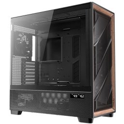 Carcasa PC Antec Flux PRO, Full Tower, E-ATX,ATX, mATX, mITX, fara sursa, sticla securizata, 12 ventilatoare suportate, 6 incluse, USB 3.0, USB Type C, 3.5 mm jack, Negru