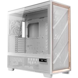 Carcasa PC Antec Flux Pro, Full Tower, fara sursa, sticla securizata, E-ATX, ATX, mATX, mITX, 6 ventilatoare incluse, 12 ventilatoare compatibile, Alb