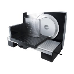 Feliator electric universal de alimente Steba, AS200, multifunctional, lama inox 170 mm, ajustare grosime feliere pana la 15 mm, carcasa rezistenta, Inox-Negru
