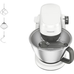 Robot de bucatarie Kenwood Multi-Tasker KHC30.000WH, alb/gri, 1000 W, bol 4.3 litri