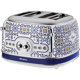 Prajitor de paine Ariete Vintage Toaster, pentru 4 felii, 1600W, Albastru