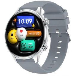 Ceas Inteligent XO Design J14 Call, Ecran IPS 1.75", Bluetooth, Functii sport si sanatate, Rezistent la apa si praf, Android/iOS, Argintiu