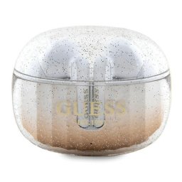 Casti True Wireless Guess Glitter Gradient, Bluetooth, Auriu