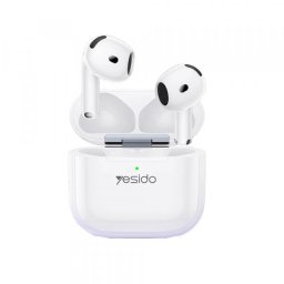 Casti True wIRELESS Yesido TWS32, Bluetooth, ANC, Alb