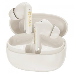 Casti True Wireless Bugani Freebuds B20, Bluetooth, ANC, Crem Deschis