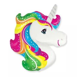 Balon folie Unicorn care poate fi așezat pe suport - 37 cm