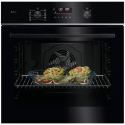 Cuptor TU5PB431SB, Electric, 72 l, Conectivitate WI-FI, Autocuratare pirolitica - 3 moduri, 45 de programe predefinite, Afisaj digital, Grill, Ghidaj telescopic pe 1 nivel, Senzor gatire, Clasa eficienta energetica A++, Sticla neagra