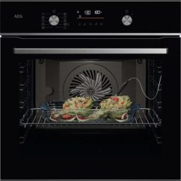 Cuptor OS6CB531AB, Electric, Autocuratare catalitica, Conectivitate WI-FI, Inchidere amortizata a usii, Grill, Ghidaj telescopic pe 1 nivel, volum net 71 L, Clasa A+, Sticla neagra