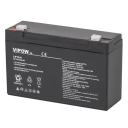 Acumulator gel plumb Vipow, 6 V / 12 Ah, BAT0201