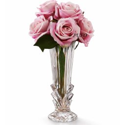 Vaza decorativa eleganta Pufo Prestige din sticla pentru flori si aranjamente, 20 cm - design modern pentru living si decor interior