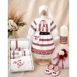 Set Traditional Botez - Costumas Trusou Lumanare Carmen 5