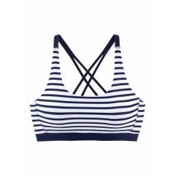 VENICE BEACH Sutien costum de baie 'Summer' bleumarin / alb