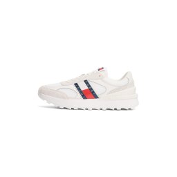 Tommy Jeans Sneaker low 'Technical Running Ess' albastru închis / roșu cireș / alb