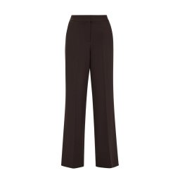 WE Fashion Pantaloni cu dungă maro închis