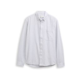 TOM TAILOR DENIM Cămașă gri deschis / negru