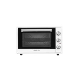 Cuptor electric NLT FSO60X, 60L, 2000W, grill, timer, termostat, sticla dubla, ventilator, iluminare, Alb