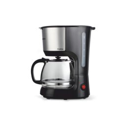 Cafetiera 750 W, 1.25 l capacitate, filtru permanent, anti-picurare, functie pastrare cald 40 min, zgomot redus, Negru
