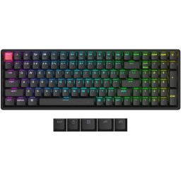 Tastatura K4 v3 QMK Hot Swap Super Red Negru