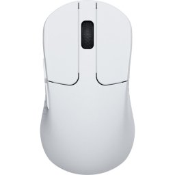 Mouse 30000 DPI Wireless 2.4GHz, Bluetooth, USB cu fir Alb