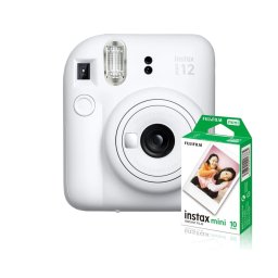 FUJI Instax Mini 12 instant cameră alb + Glossy film (10 lap) 565770