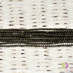 Sirag pirita pietre micro fatetate 2mm, 33cm