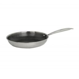 Set 2 x Tigaie Tri-ply, Inox, 20 cm, Antiaderenta, Protectie la Zgarieturi, 1 l, Zilan