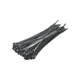 Coliere din plastic negre 3.6x200 mm pentru prindere, set 100 bucati