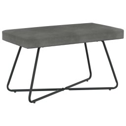banca Simplu Gri închis 80 x 40 x 45 cm Catifea GartenMobel Dekor